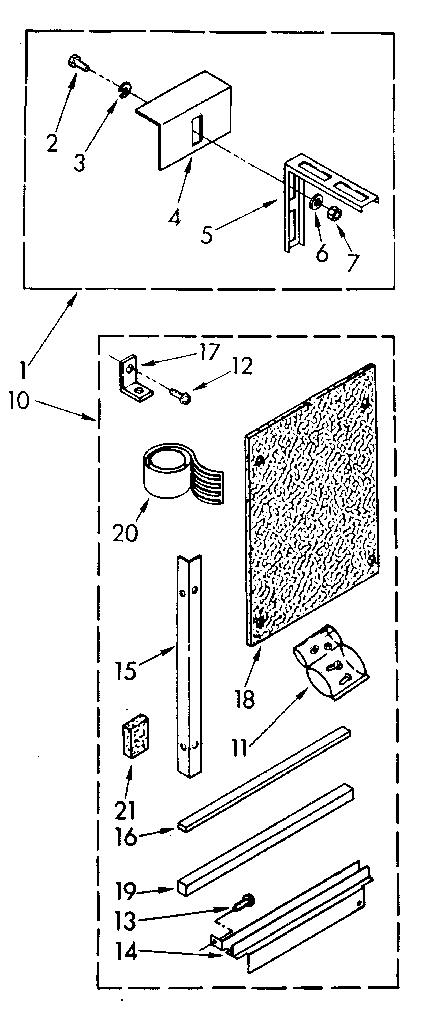 Installation Diagram and Parts List for 1068750513-AC  Kenmore Air Conditioner