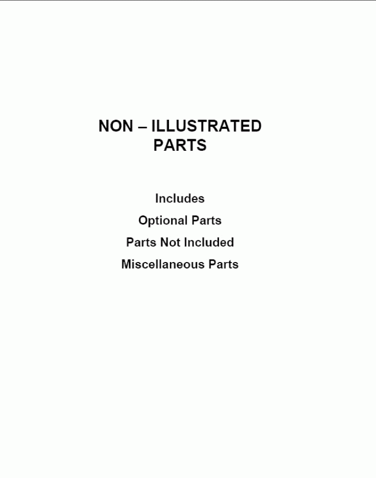 OPTIONAL PARTS (NOT INCLUDED) Diagram and Parts List for GSS26C4XXY04  Whirlpool Refrigerator