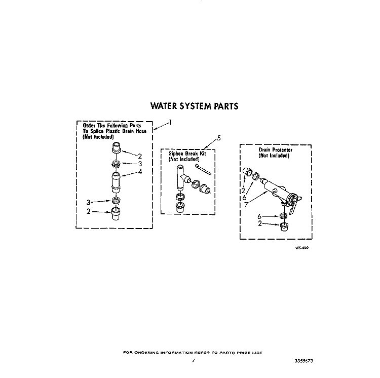 WATER SYSTEM Diagram and Parts List for LA5558XTF1  Whirlpool Washer