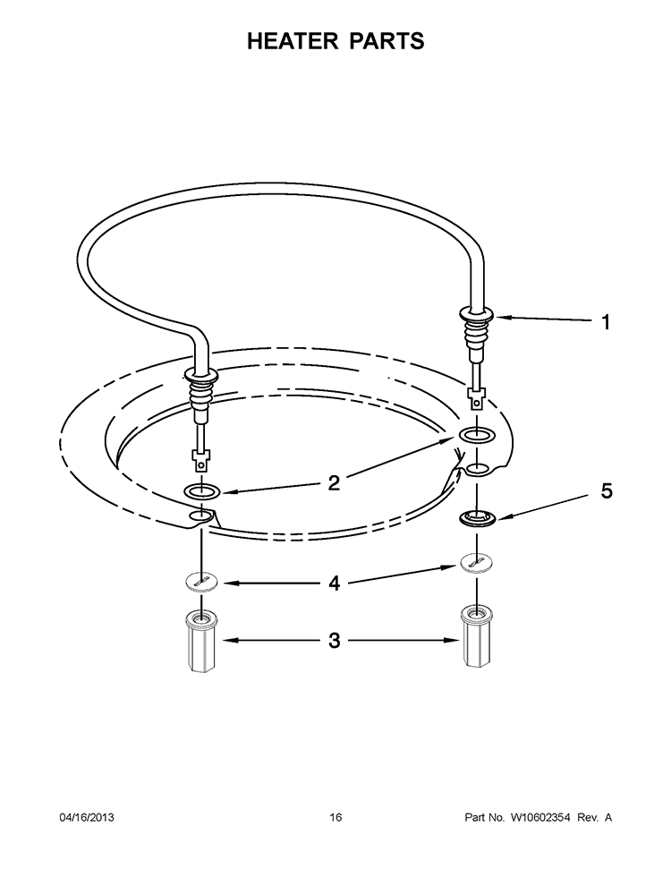 HEATER PARTS Diagram and Parts List for WDT790SLYM2  Whirlpool Dishwasher