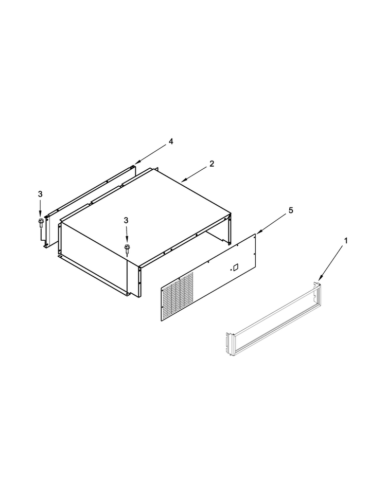 Top Grille And Unit Cover Parts Diagram and Parts List for KSSO48FTX20  KitchenAid Refrigerator