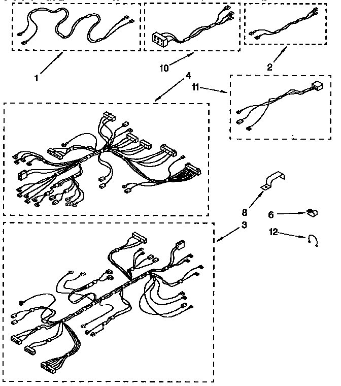 Wiring Harness Diagram and Parts List for KEBS227BAL0  KitchenAid Wall Oven