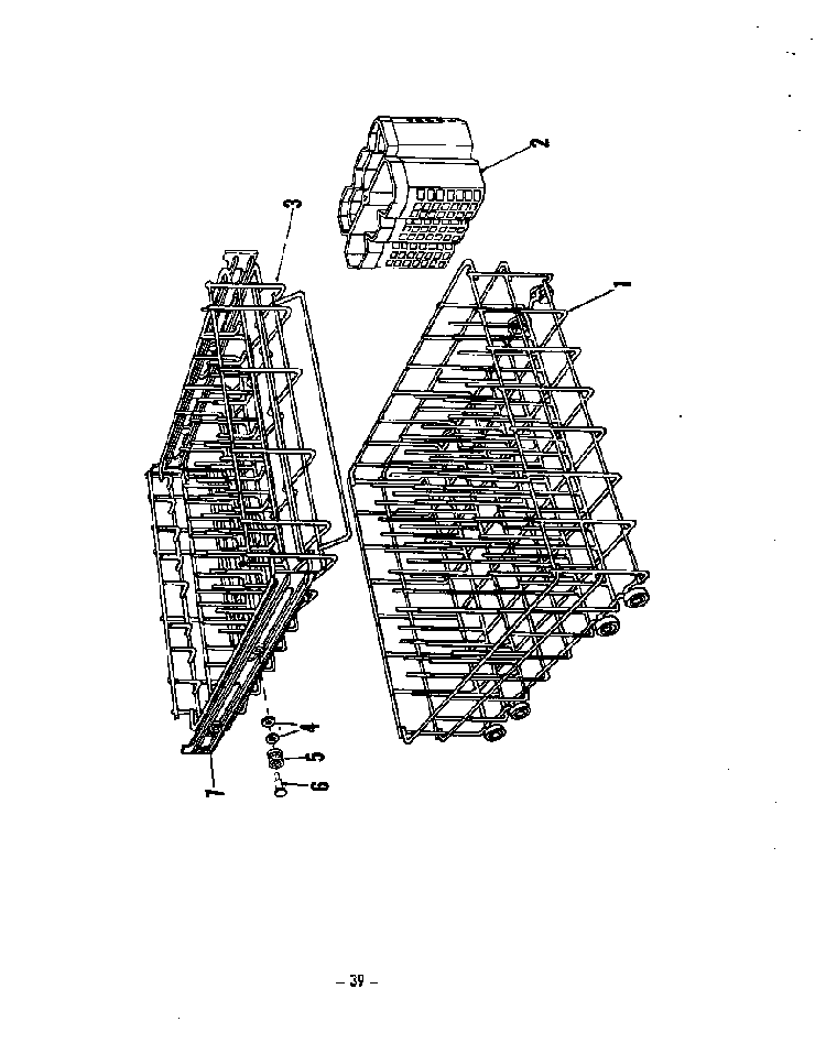 ^rack Diagram and Parts List for 8579900  Roper Dishwasher