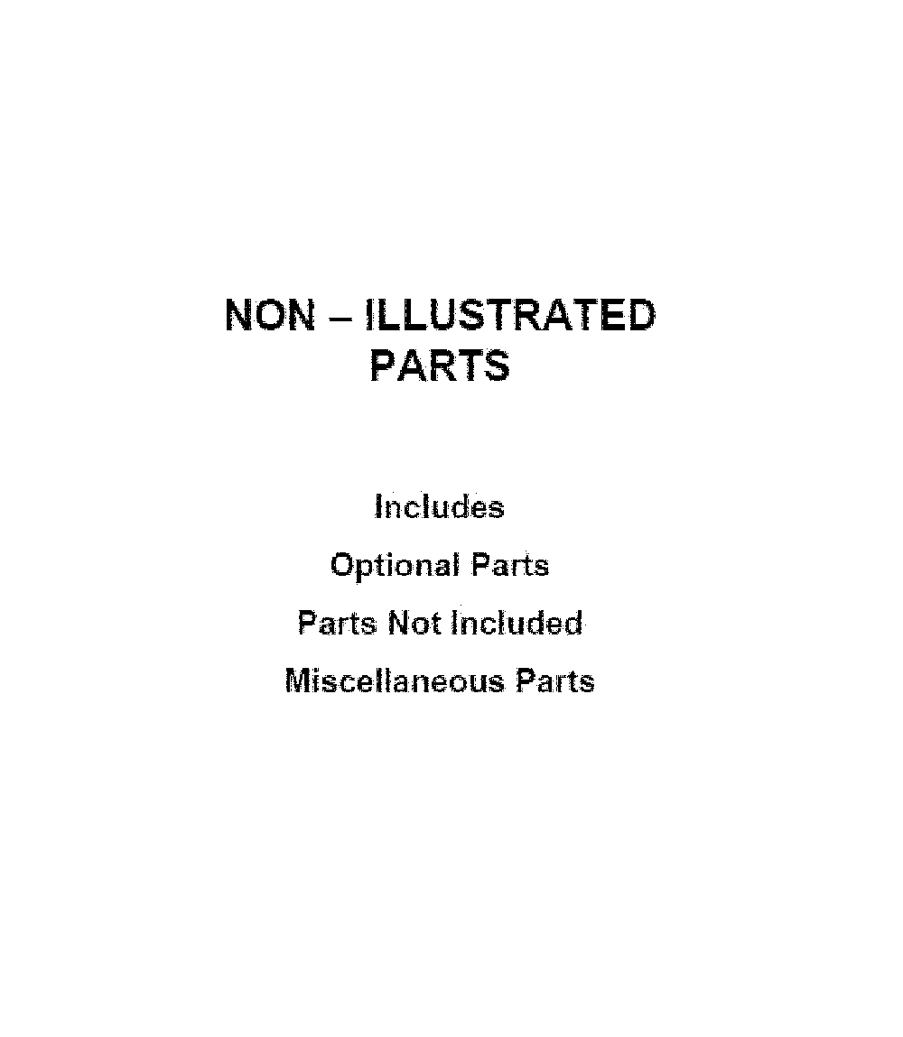 Optional parts (not included) Diagram and Parts List for WGD8120HW0  Whirlpool Dryer