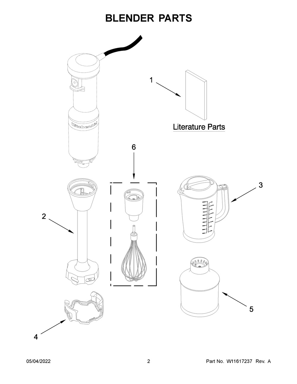 Blender Parts Diagram and Parts List for 5KHBV83BBM0  KitchenAid Blender