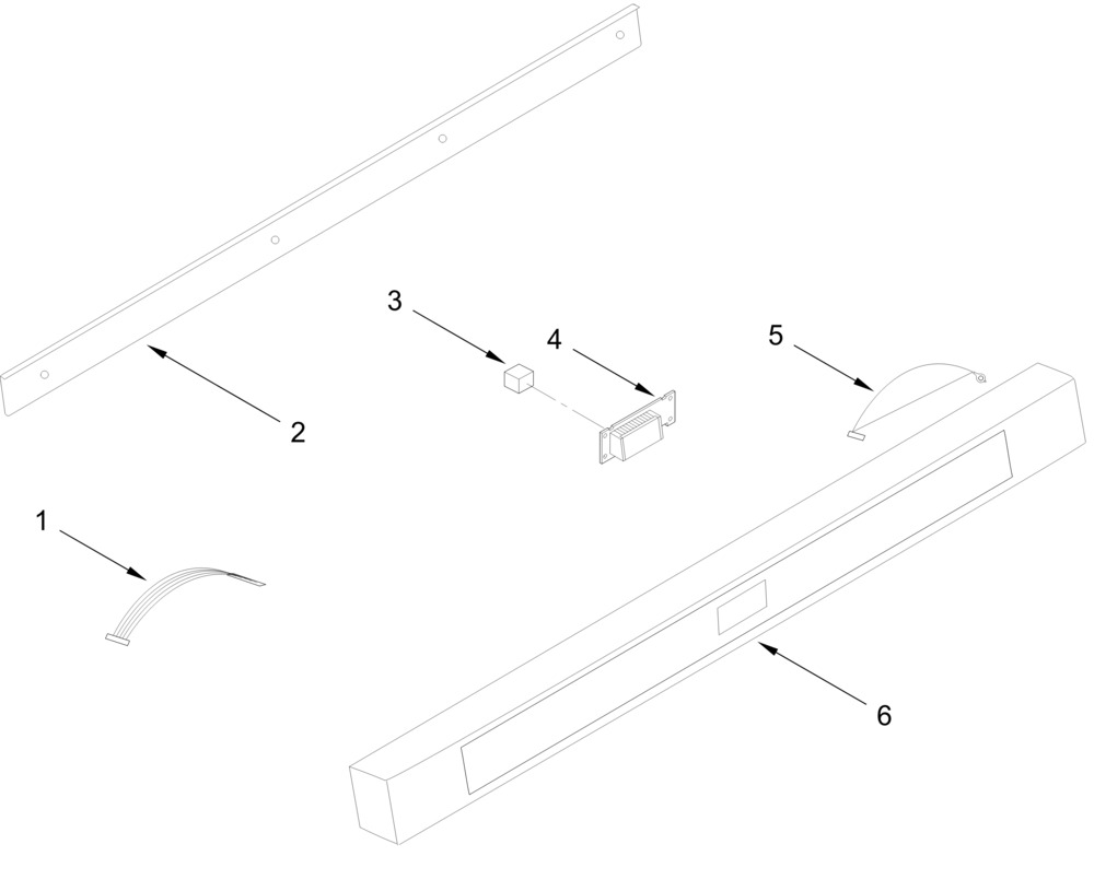 Control Panel Parts Diagram and Parts List for KMBD104GSS03  Whirlpool Microwave