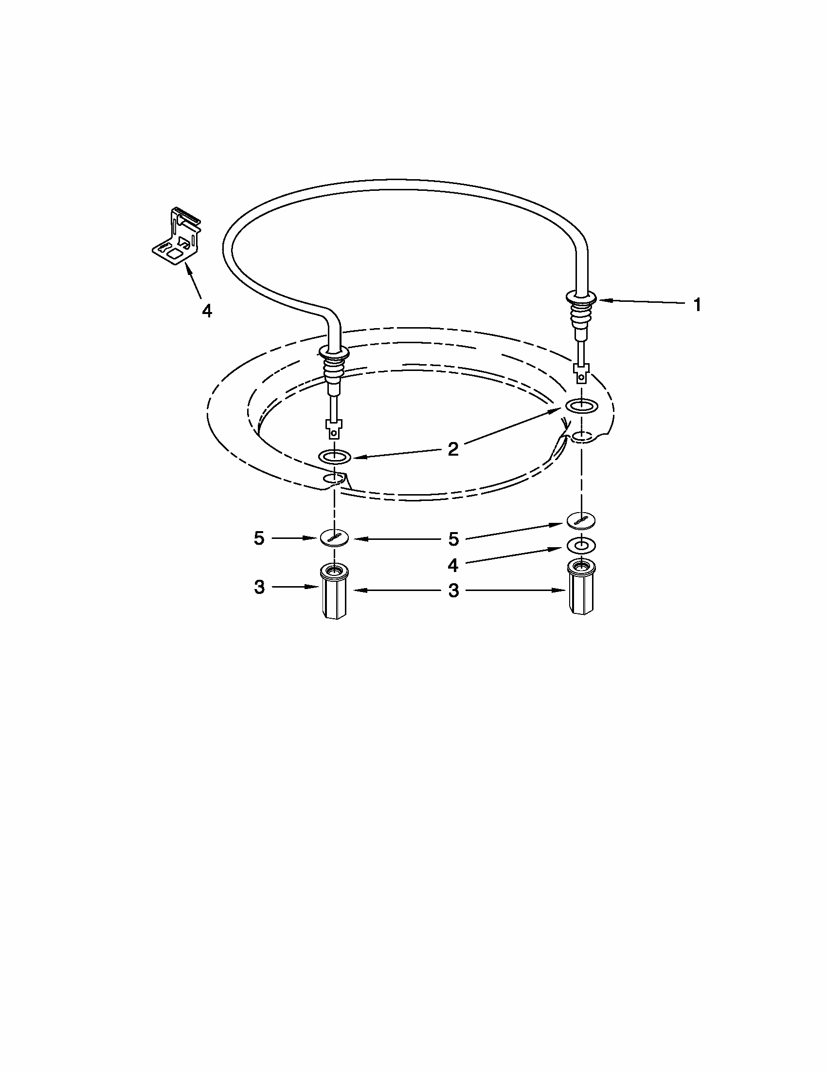 Heater Parts Diagram and Parts List for 66515039K112  Kenmore Dishwasher