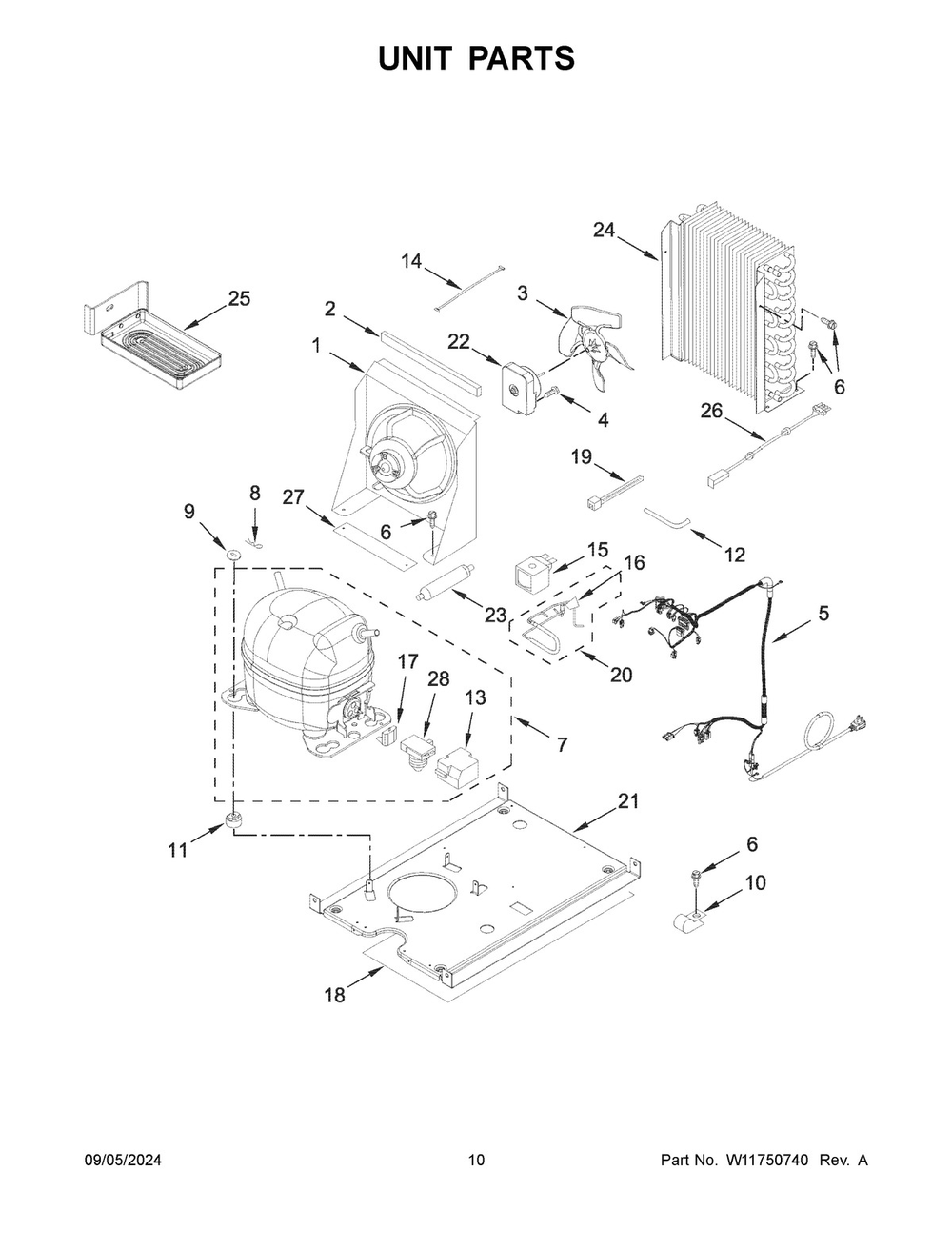 06 - Unit Parts Diagram and Parts List for KUIX335HPS02  Whirlpool Ice Maker