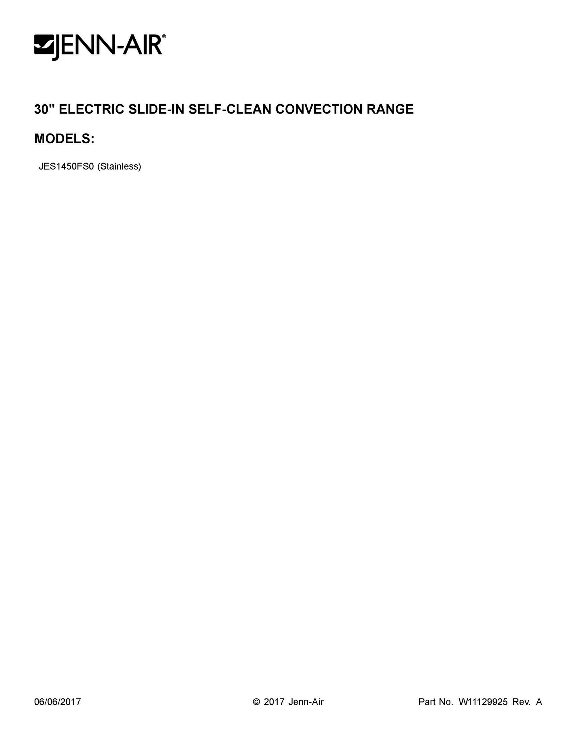 01 - COVER SHEET Diagram and Parts List for JES1450FS0  Whirlpool Range