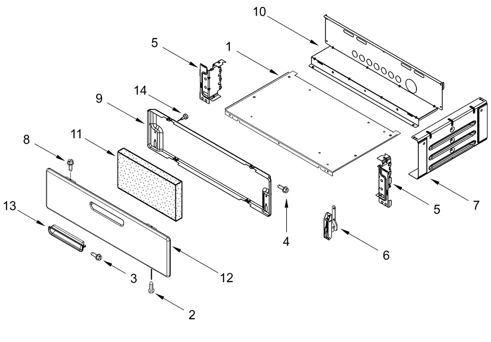 Broiler Parts Diagram and Parts List for VRGW3162RW0  Whirlpool Range