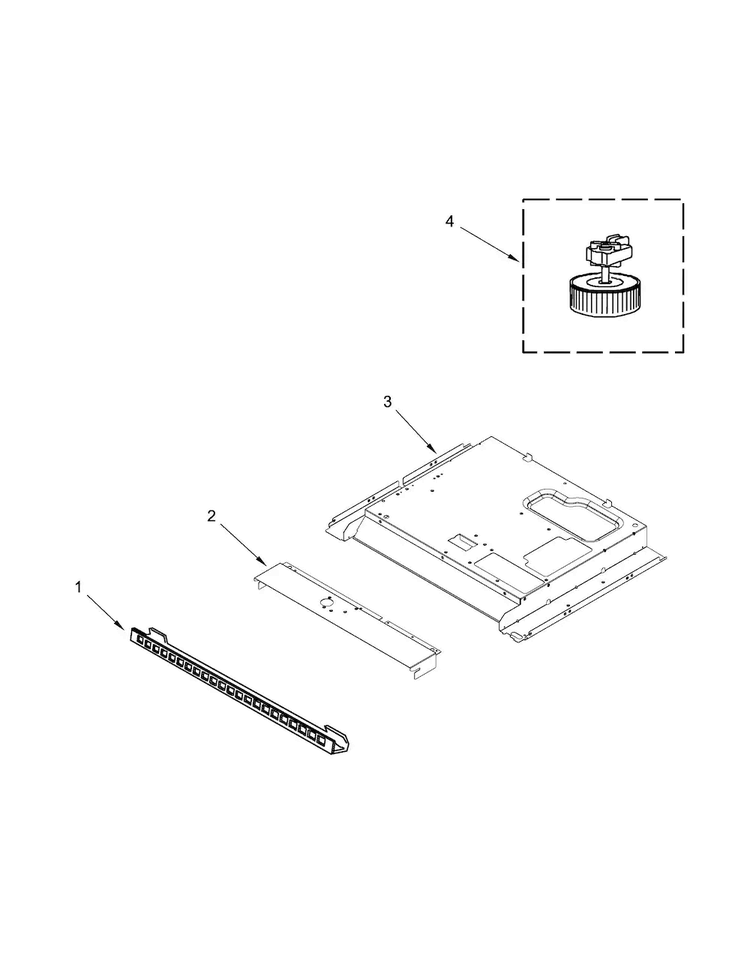 Top Venting Parts Diagram and Parts List for KMBS104ESS01  KitchenAid Microwave