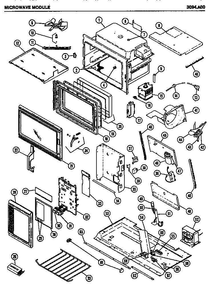 06 - Page 1 Diagram and Parts List for 3094A00  Whirlpool Range