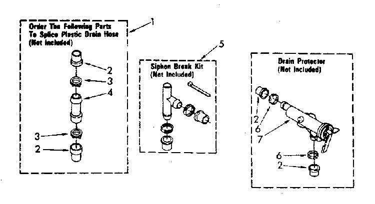 Water System Diagram and Parts List for LA5500XSN0  Whirlpool Washer