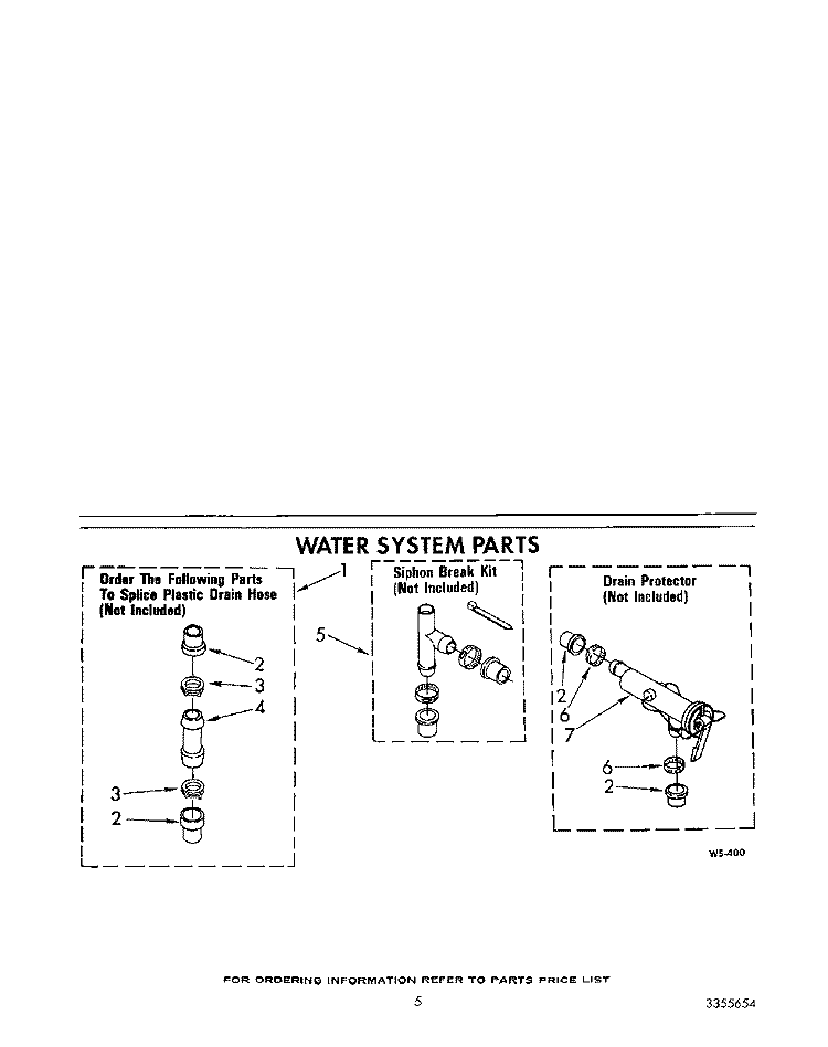 WATER SUSTEM Diagram and Parts List for LA9300XTG1  Whirlpool Washer