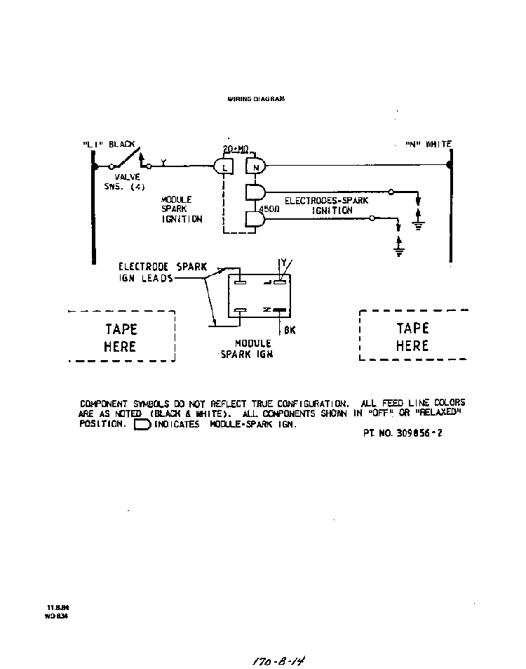 Wiring Diagram Diagram and Parts List for 1176*0A  Roper Cooktop