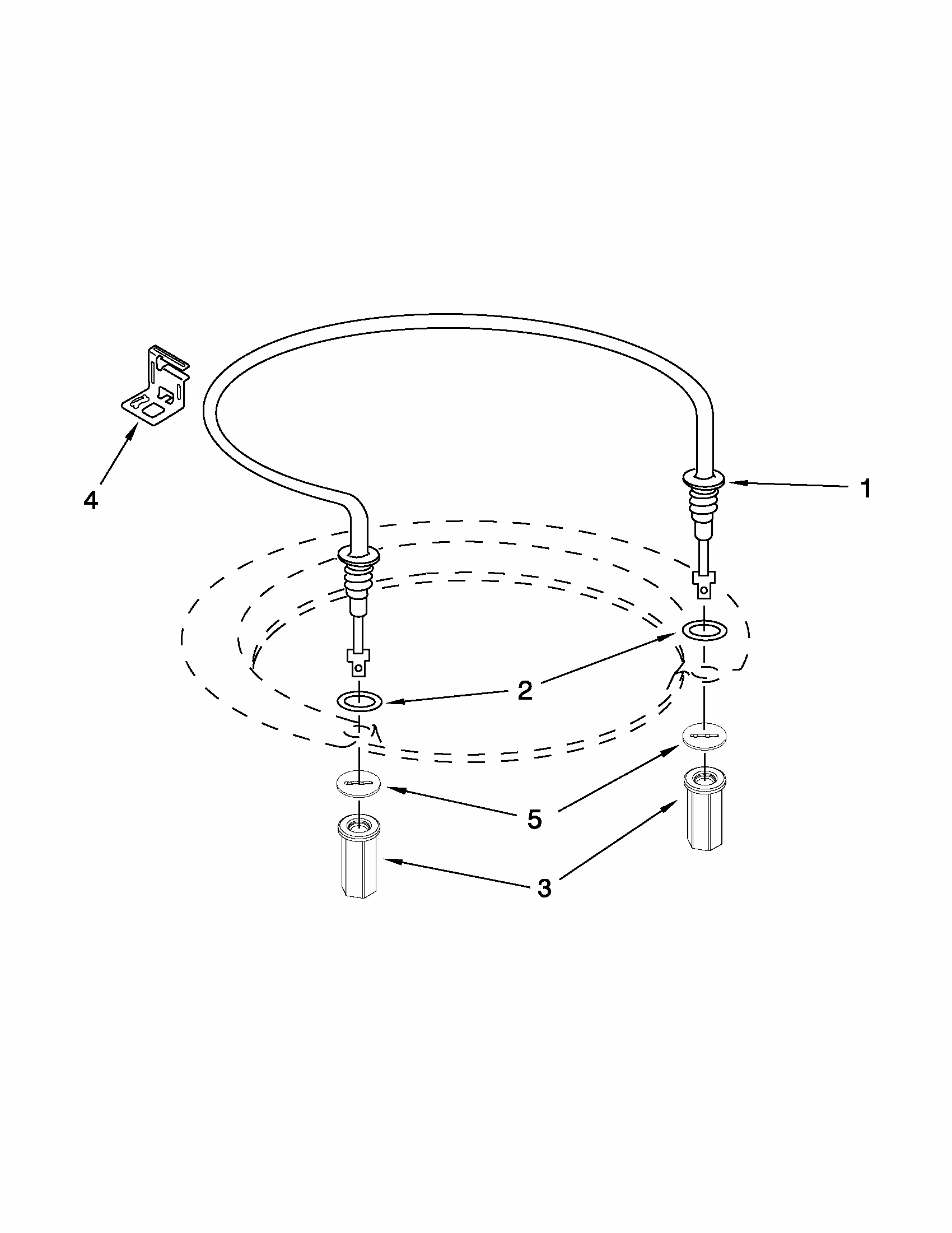 Heater Parts Diagram and Parts List for 66513073K212  Kenmore Dishwasher