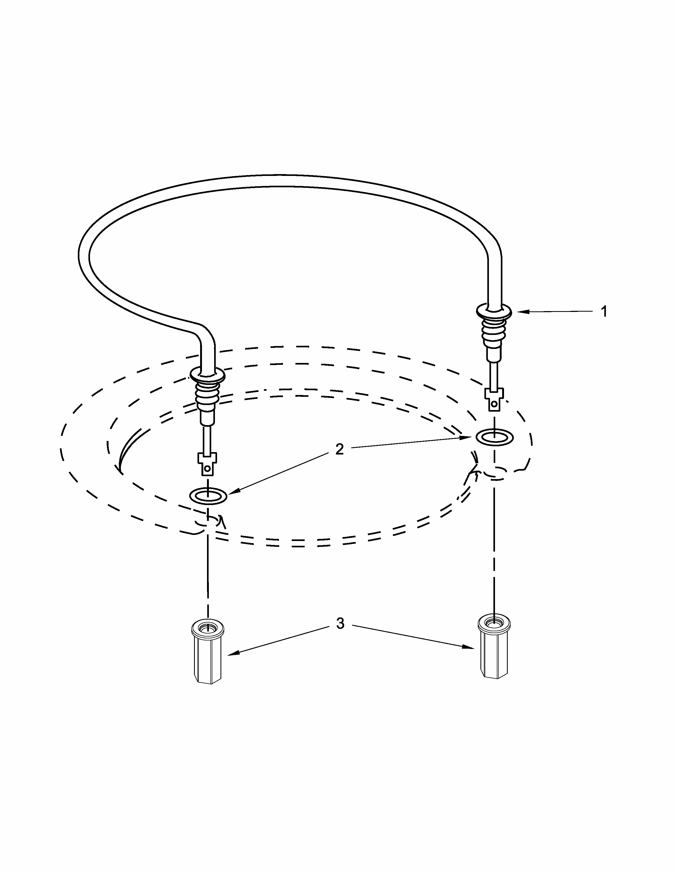 Heater Parts Diagram and Parts List for 66513409N410  Kenmore Dishwasher
