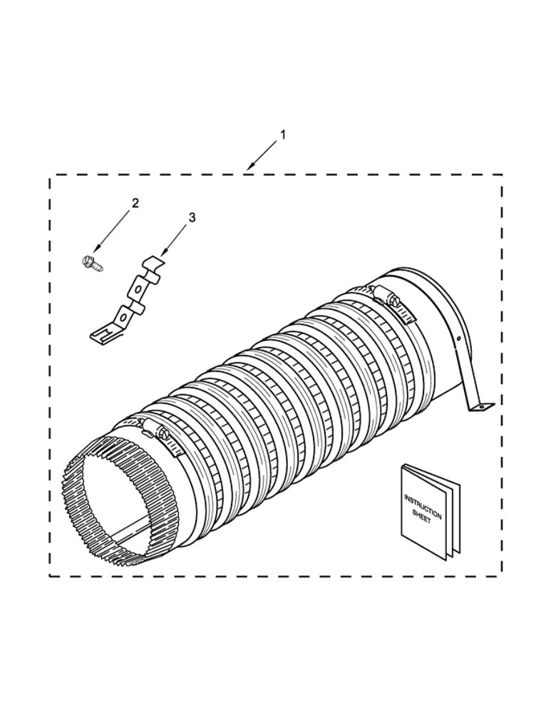 Product Accessory Parts Diagram and Parts List for 110C81432510  Kenmore Washer Dryer Combo