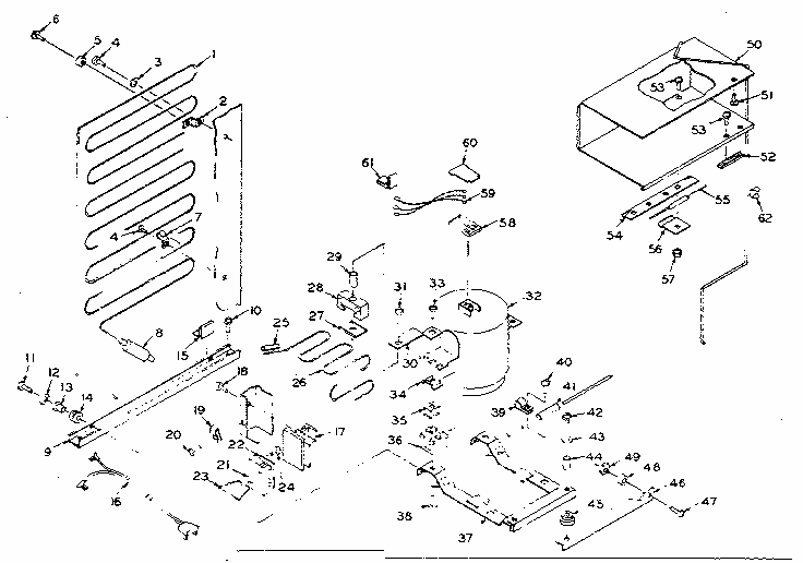 Unit Parts Diagram and Parts List for 106N10BL  Kenmore Refrigerator