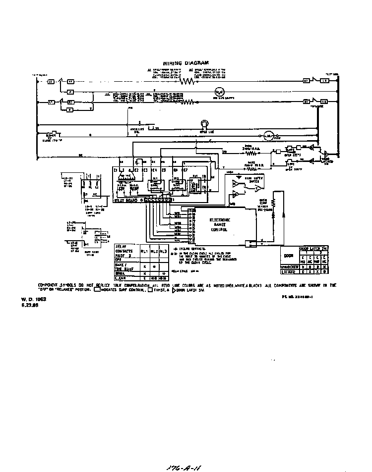 Wiring Diagram Diagram and Parts List for 2492*0A  Roper Range