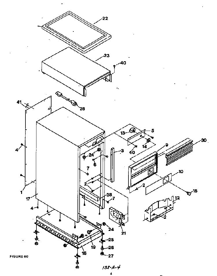 Cabinet And Control Diagram and Parts List for 8963L10  Roper Trash Compactor