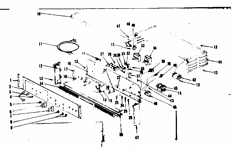 Control Section Diagram and Parts List for 8504256840  Kenmore Range