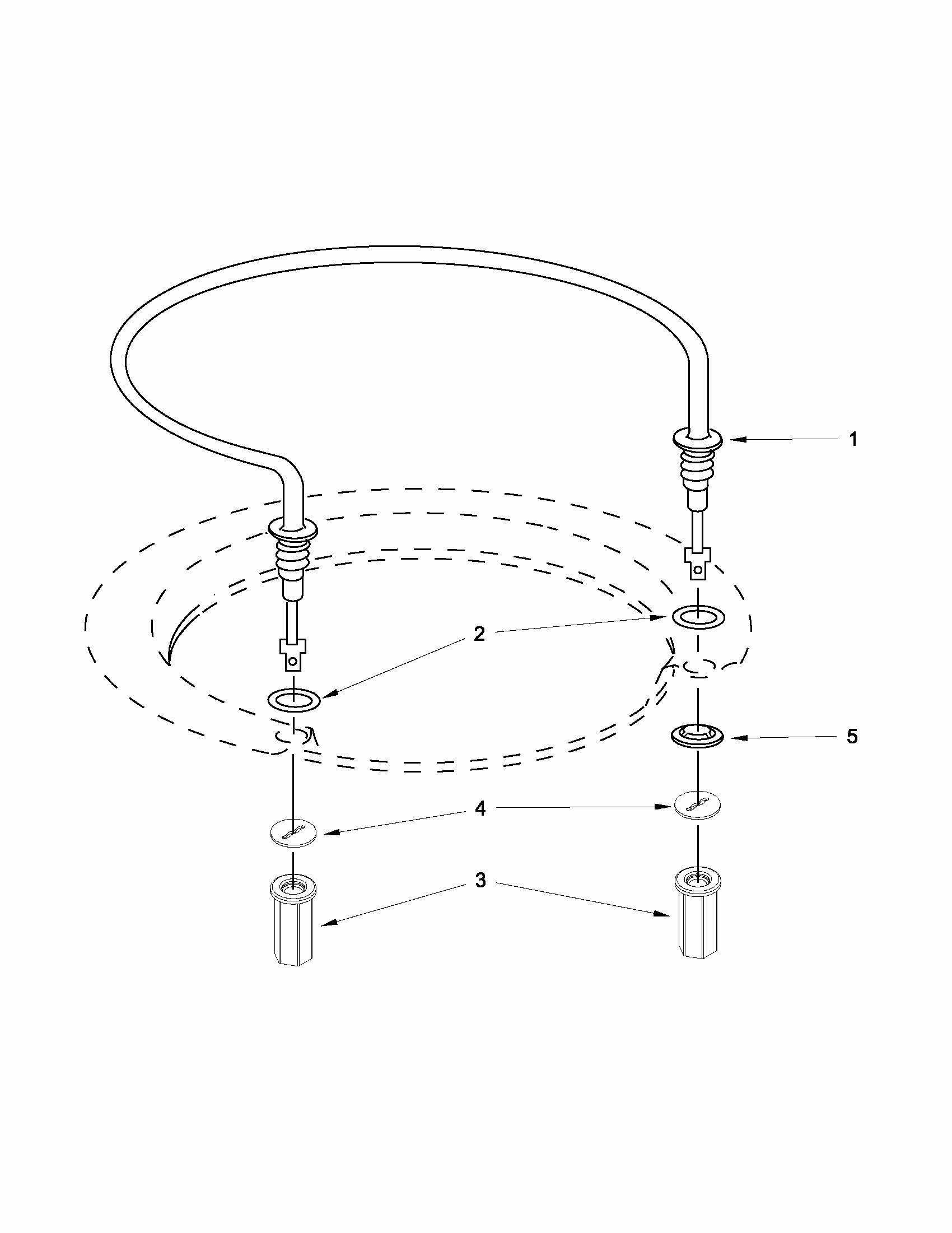 Heater Parts Diagram and Parts List for 66513263K114  Kenmore Dishwasher