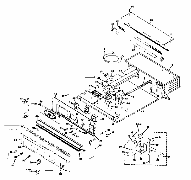 Control Section Diagram and Parts List for 8504237080  Kenmore Range