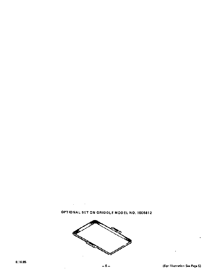 Griddle Diagram and Parts List for 1415*0A  Roper Range