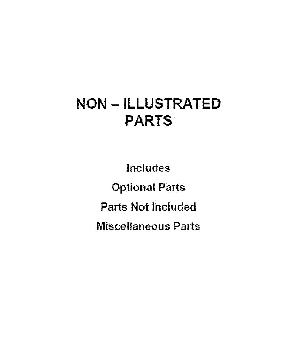 Optional parts (not included) Diagram and Parts List for WFW5620HW2  Whirlpool Washer