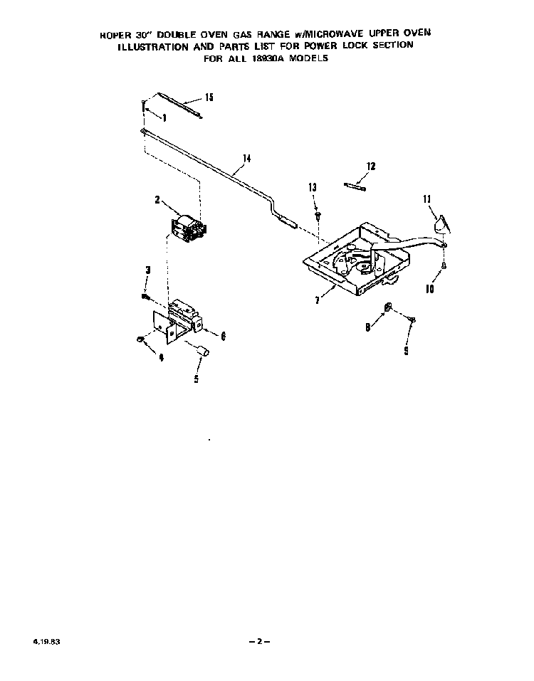 Section 8 Diagram and Parts List for 1893*0A  Roper Range