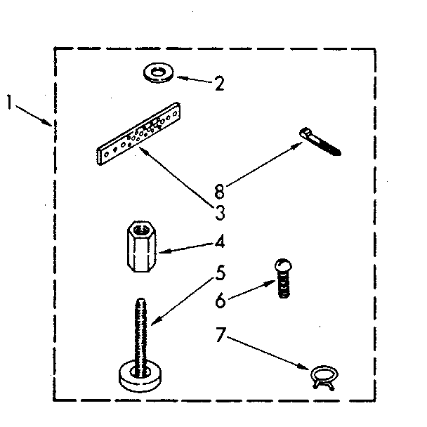 Miscellaneous Diagram and Parts List for LA9800XSN1  Whirlpool Washer