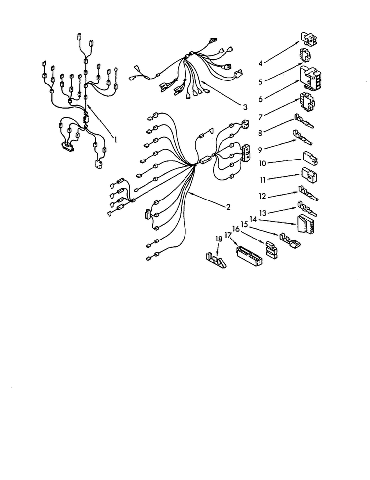 Wiring Harness Diagram and Parts List for RM975PXKN0  Whirlpool Microwave Oven Combo