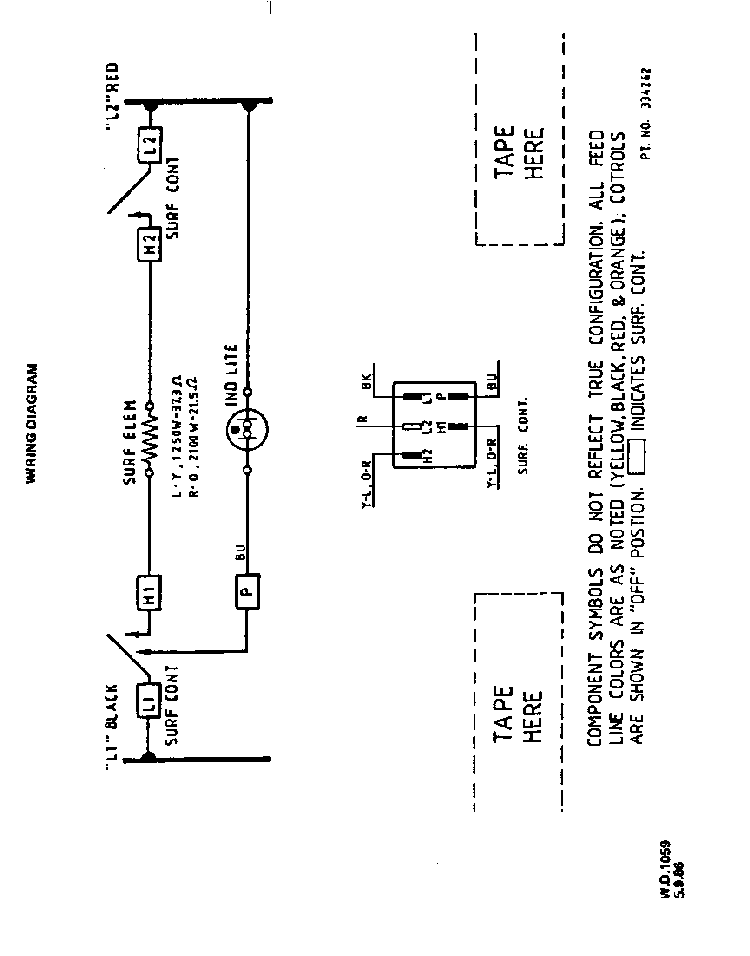 Wiring Diagram Diagram and Parts List for C3057*0  Roper Range