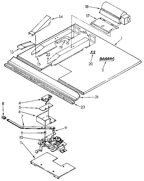 Latch And Vent Diagram and Parts List for KEBI171WH0  KitchenAid Wall Oven