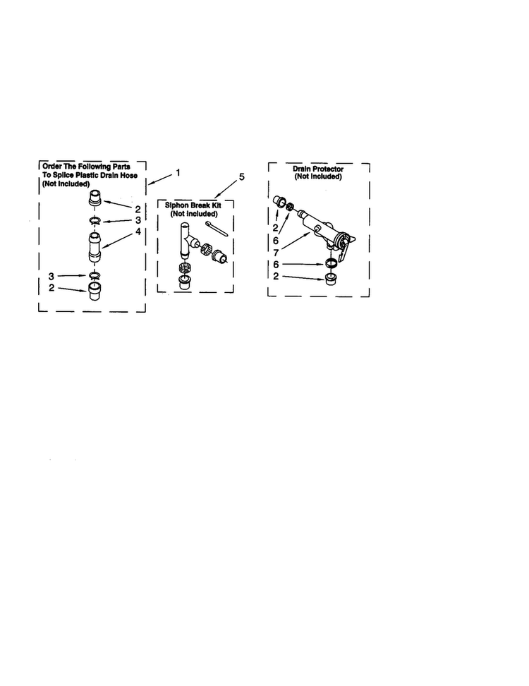 Water System Diagram and Parts List for 2DLSQ7533JQ0  Whirlpool Washer