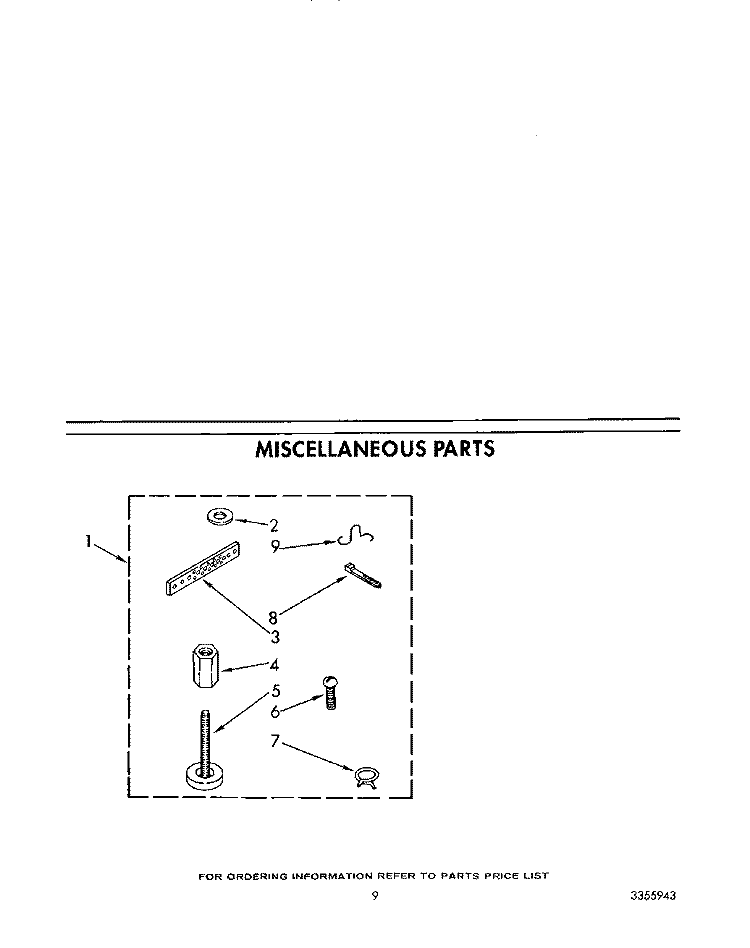 MISCELLANEOUS Diagram and Parts List for KAWE540WAL0  KitchenAid Washer