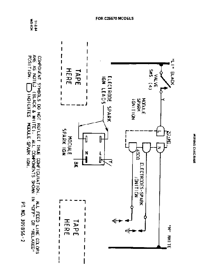 ^model C25570 Diagram and Parts List for C2757*0  Roper Cooktop