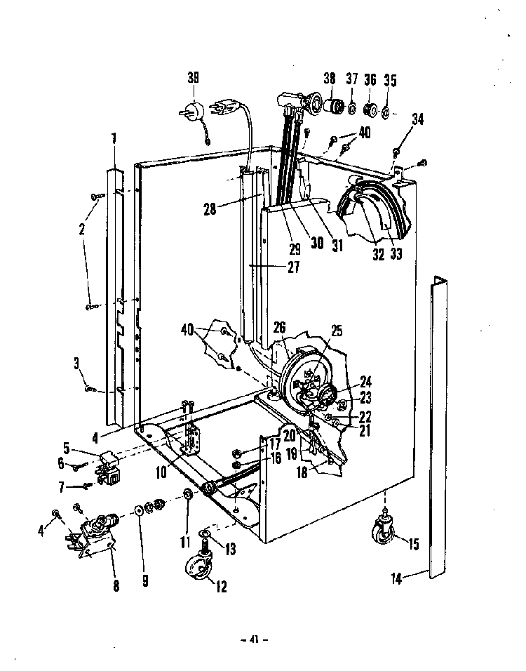^frame Diagram and Parts List for 8579900  Roper Dishwasher