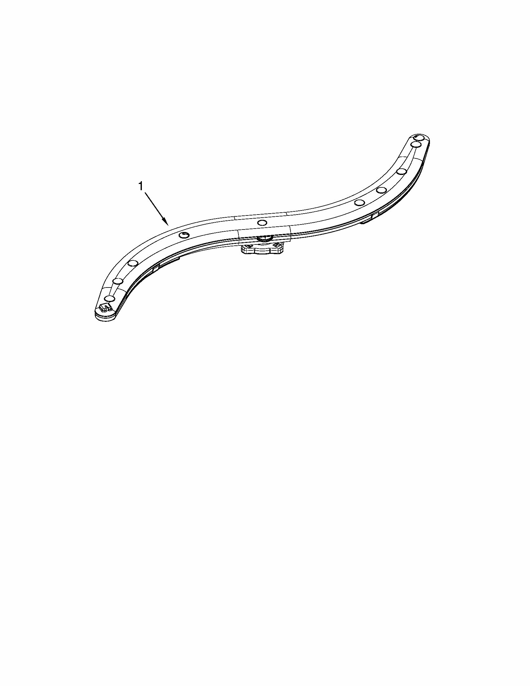 Lower Washarm Parts Diagram and Parts List for 66513073K210  Kenmore Dishwasher