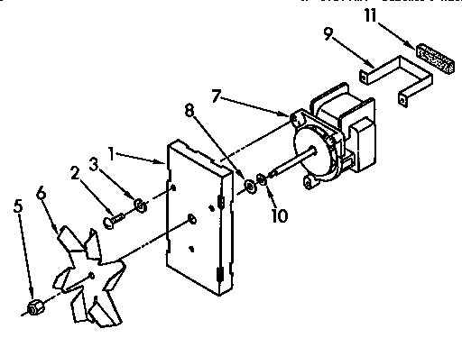 Convection Fan Diagram and Parts List for KEDH207AL2  KitchenAid Range
