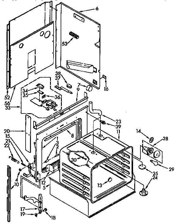 Oven Diagram and Parts List for KEDH207AL2  KitchenAid Range
