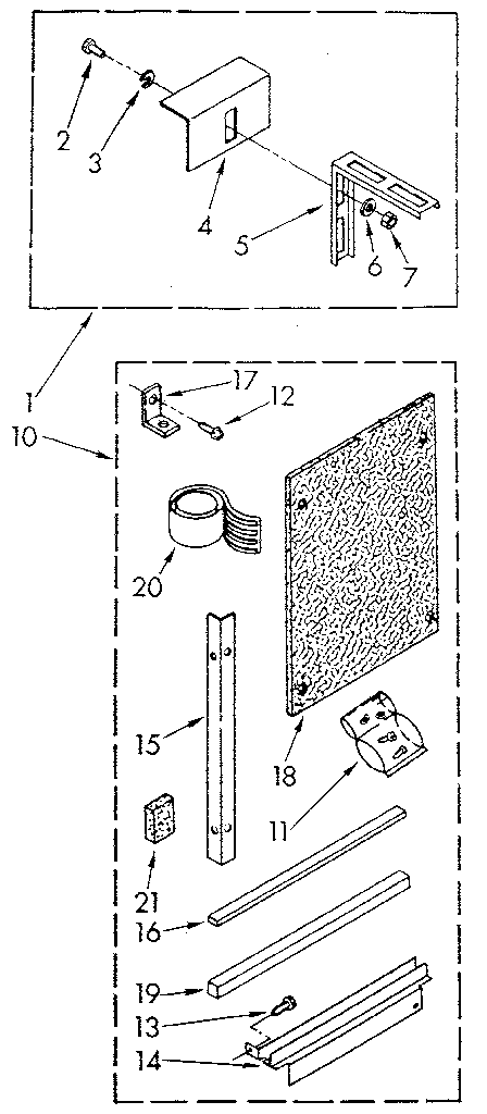 Accessory kit Diagram and Parts List for 1068750511-AC  Kenmore Air Conditioner