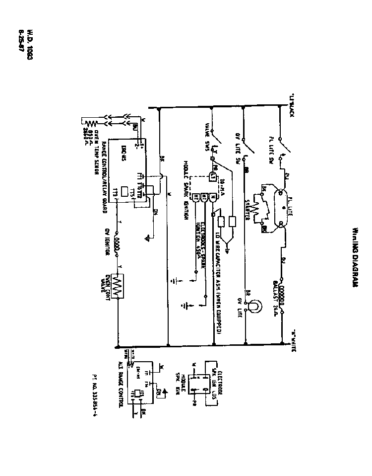 Wiring Diagram Diagram and Parts List for F6858*0  Roper Range