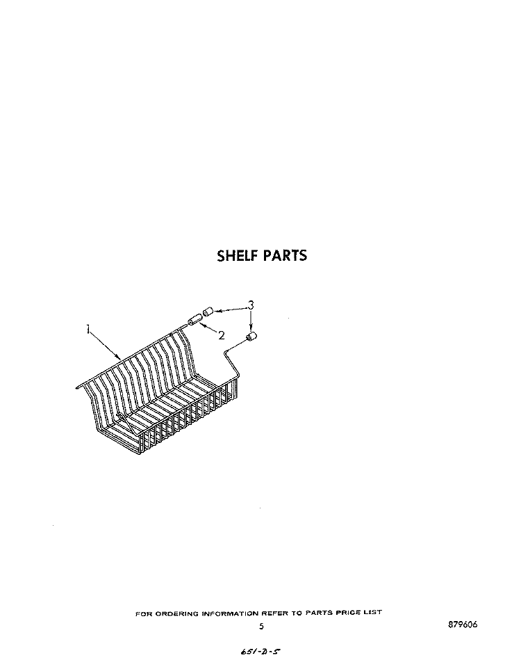 SHELF Diagram and Parts List for EV150CXSW00  Whirlpool Freezer