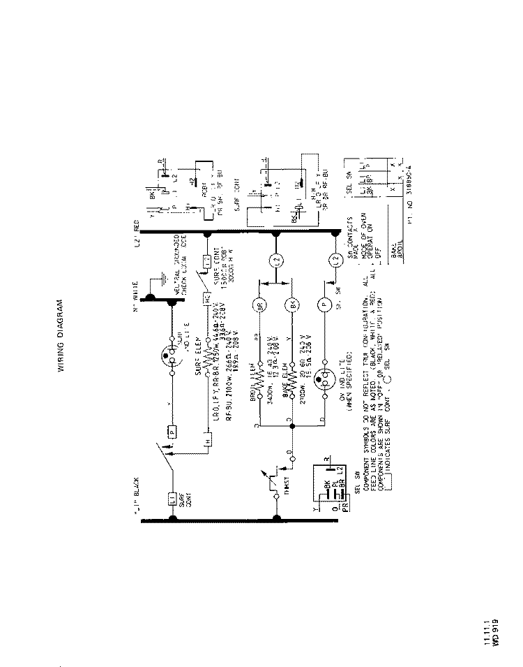 SECTION Diagram and Parts List for 2413W0A  Roper Range