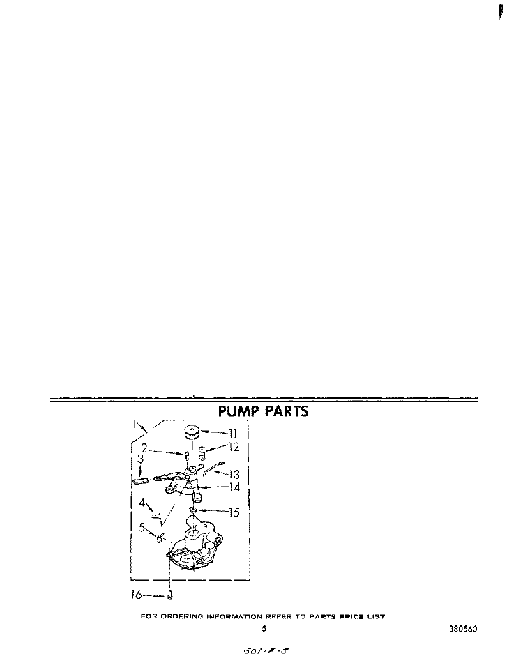 PUMP Diagram and Parts List for CA1300XKW0  Whirlpool Washer