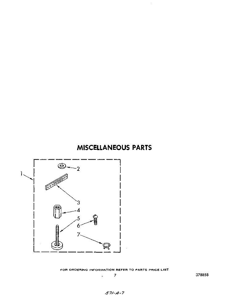 MISCELLANEOUS Diagram and Parts List for LA5530XPW0  Whirlpool Washer
