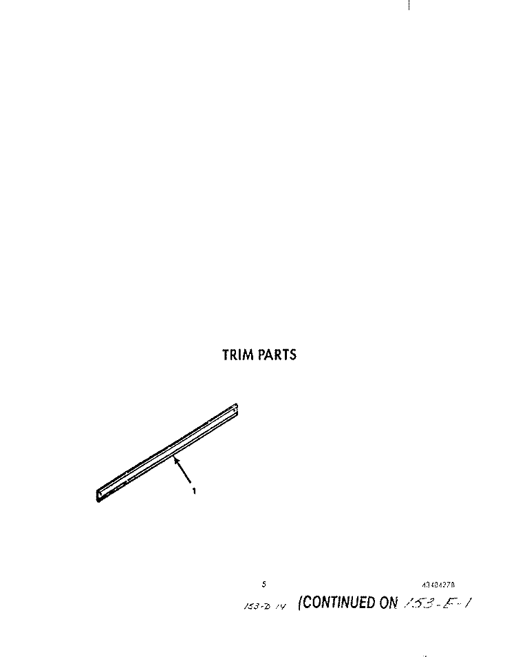 TRIM Diagram and Parts List for B9608W3  Roper Wall Oven