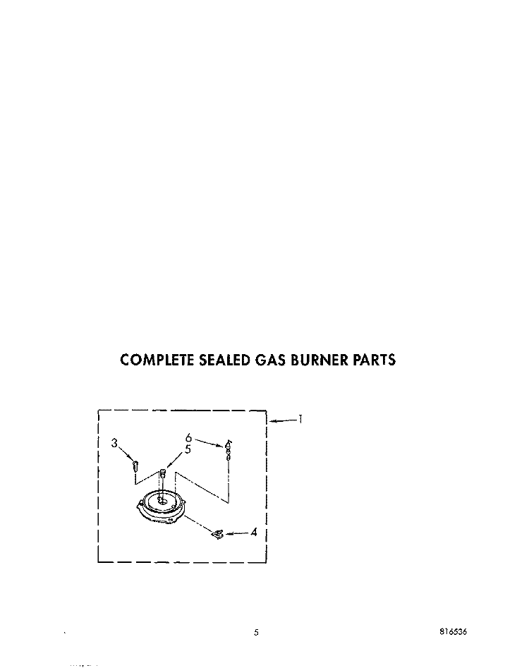 SECTION Diagram and Parts List for SC8630EWW0  Whirlpool Cooktop